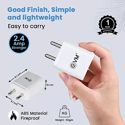 WALL CHARGER EVM 2.4A WITH TYPE-C CH-02