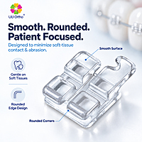UU Ortho Mono Crystalline Sapphire Transparent Ceramic Brackets