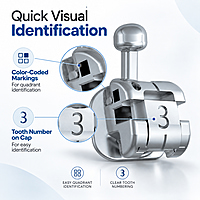 UU Ortho premium Self Ligating Brackets Mbt 0.022
