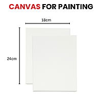 18x24cm Stretched Mini Canvas 280gsm