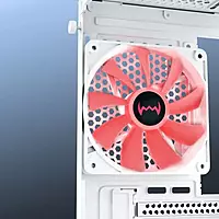 Dawg V240 ATX Mid Tower Case – White | Tempered Glass | 2 Fans | USB 3.0