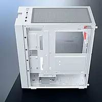 Dawg V350 White M-ATX Mid Tower Case – Tempered Glass | 3 Pre-Installed Fans
