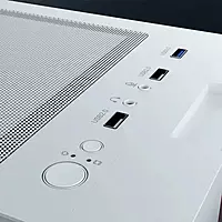 Dawg V350 White M-ATX Mid Tower Case – Tempered Glass | 3 Pre-Installed Fans