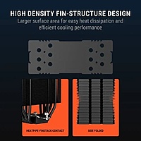 Ant Esports V6 Digital ARGB CPU Air Cooler – 120mm PWM Fan | Temp Display | LGA1851 & AM5