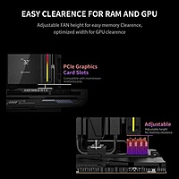 Ant Esports V8 Digital ARGB 120mm Dual Tower CPU Air Cooler with Temperature Display