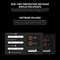 Ant Esports V8 Digital ARGB 120mm Dual Tower CPU Air Cooler with Temperature Display