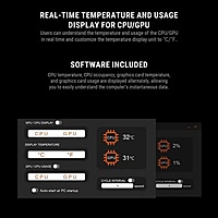 Ant Esports V8 Digital ARGB 120mm Dual Tower CPU Air Cooler with Temperature Display