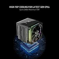 Ant Esports V8 Digital ARGB 120mm Dual Tower CPU Air Cooler with Temperature Display