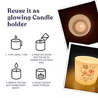 Vanilla candle gift set of 2 — reusable jars — handmade soy wax