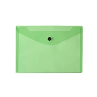 Pack of 12 Janrax A5 Green Document Wallets