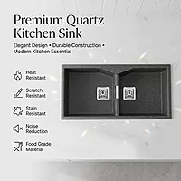 Quartz Elite Double Bowl Sink (Galaxy Stone)