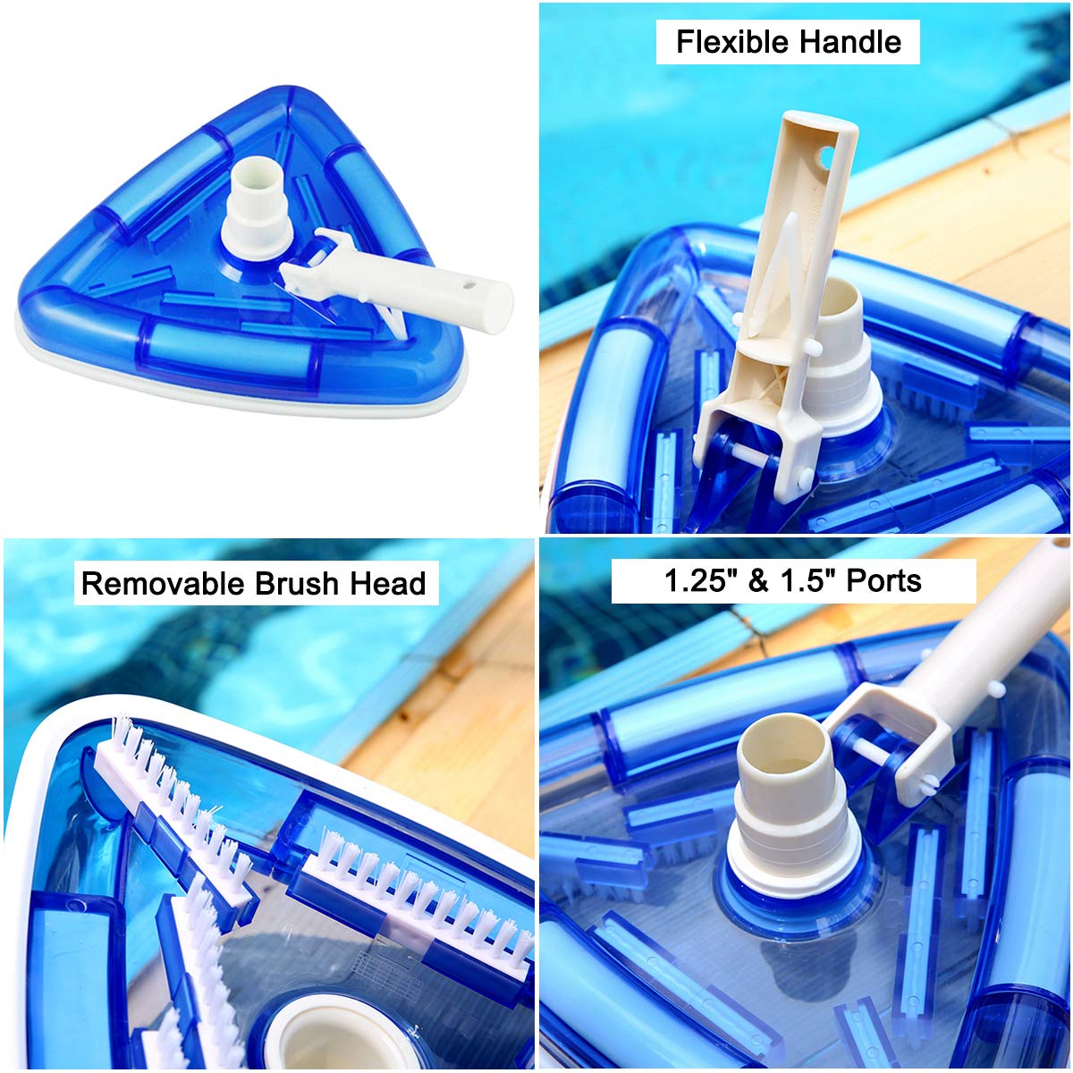 Triangle Pool Vacuum Head