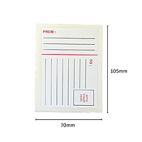 Pack of 7 Return Address 80x110mm Printed Labels