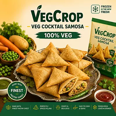 Frozen Veg Cocktail Samosa 20g X 50 Pieces