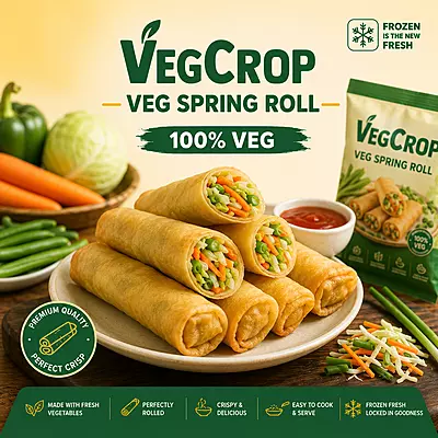 Frozen Veg Spring Roll 20g X 50 Pieces