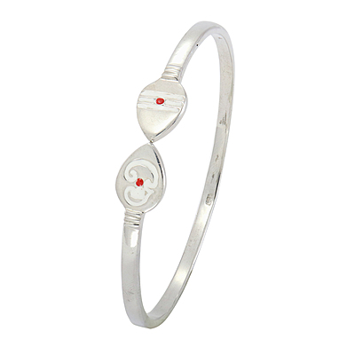 Sterling Silver Adjustable Vel Kada