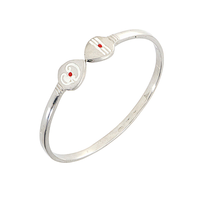 Sterling Silver Adjustable Vel Kada