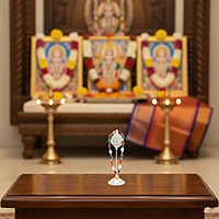 Sterling Silver Vel with Navarathan Malai