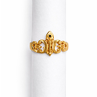 Impon Vel Design Ring – Gold Finish Murugan Devotional Ring