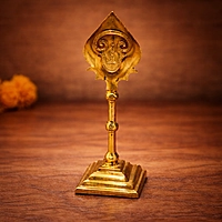 Brass Traditional Murugan Vel Idol | Lord Murugan Stand Vel for Home Pooja Room & Temple Décor