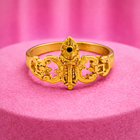 Impon Vel Design Ring – Gold Finish Murugan Devotional Ring