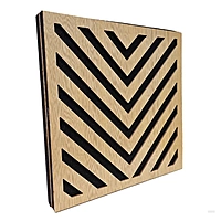 SoundaXe® Vertigo Wooden Acoustic Panel | Reduce Echo, Luxury Veneer, Superior Sound | 2x2 Ft, 2 Pcs”