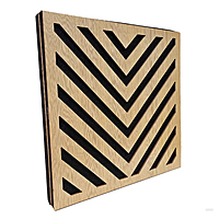 SoundaXe® Vertigo Wooden Acoustic Panel | Reduce Echo, Luxury Veneer, Superior Sound | 2x2 Ft, 2 Pcs”