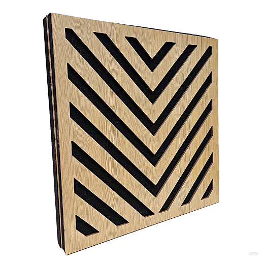 SoundaXe® Vertigo Wooden Acoustic Panel | Reduce Echo, Luxury Veneer, Superior Sound | 2x2 Ft, 2 Pcs”