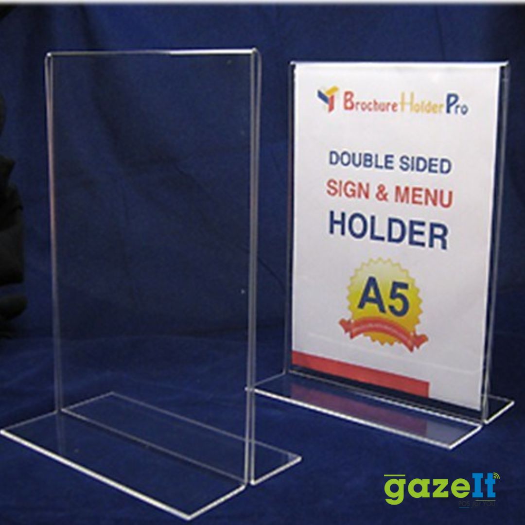 Vertical Acrylic Stand 4X6 Inch Transparent
