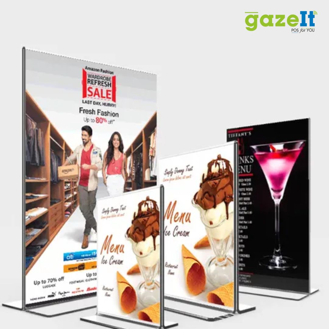 Vertical Acrylic Stand 4X6 Inch Transparent