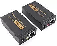 VGA Extender Repeater Adapter Over RJ45 Cat Cat6 Network Cable (1 Transmitter + 1 Receiver) Media Streaming Device (Black) VGA Extender Repeater Adapter Over RJ45 Cat Cat6 Network Cable (1 Transmitter + 1 Receiver) Media Streaming Device (Black)