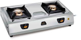 V GUARD SS STEEL STOVE 2 BURNER