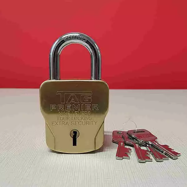 Tag Padlock Premier Brass 70mm 4K
