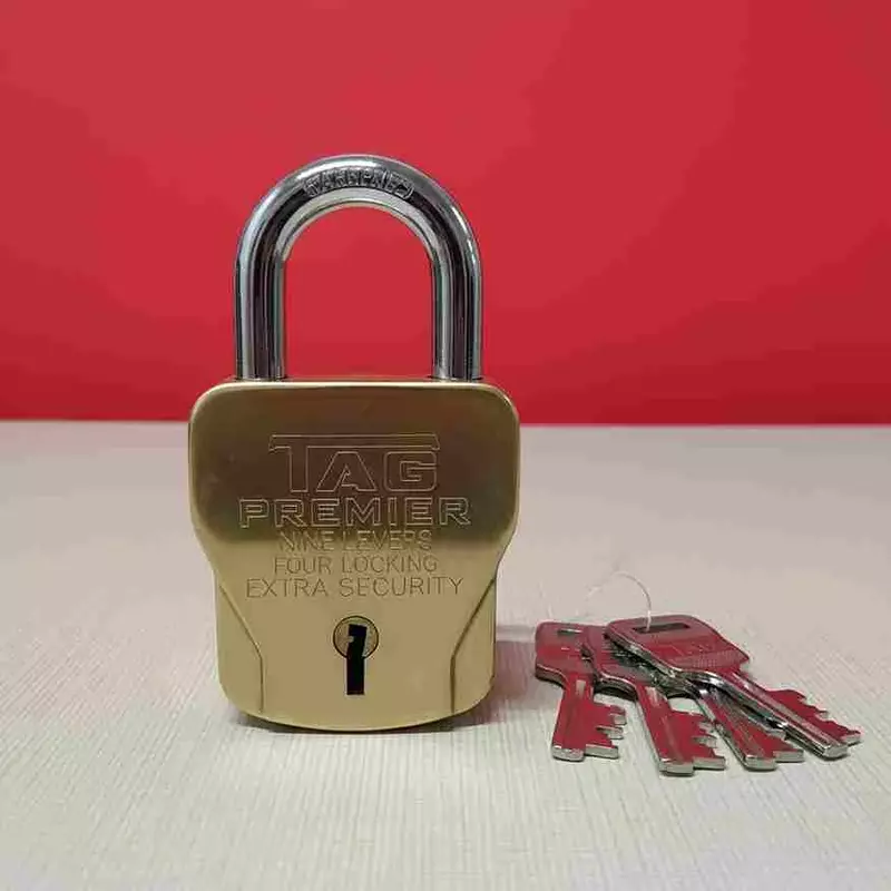 Tag Padlock Premier Brass 70mm 4K