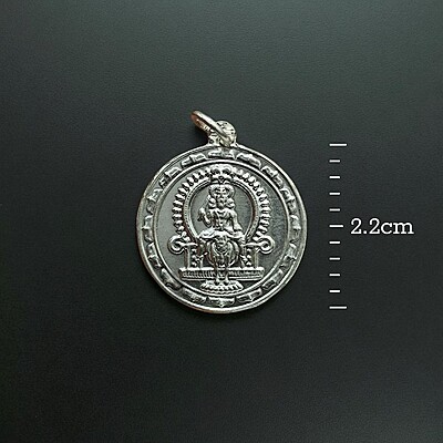 ree Vishnumaya Swamy Locket in Pure Silver | Divine Protection & Power ree Vishnumaya Swamy Locket in Pure Silver | Divine Protection & Power