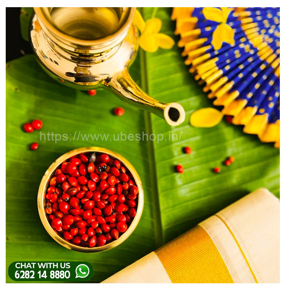 New Year with a Vishu Kani  5 items  brass