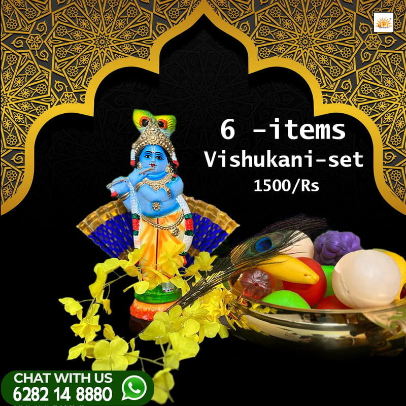 vishukani  set 6 items  with fruits