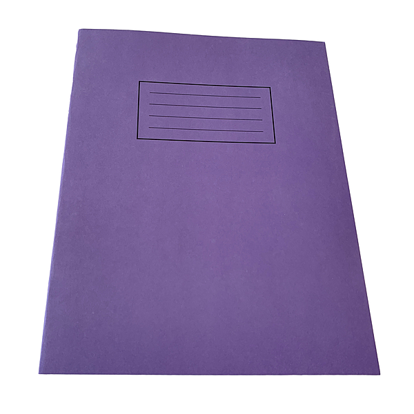 Janrax 9x7"" Purple 80 Pages Feint and Ruled Exercise Book
