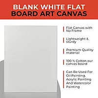 30x40cm Blank White Flat Stretched Board Art Canvas By Janrax