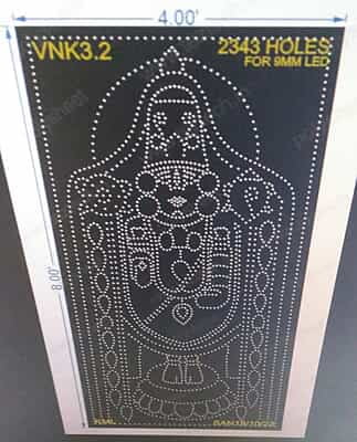 VNK3.2 VENKATESWARA 8X4 FEET 2343 HOLES