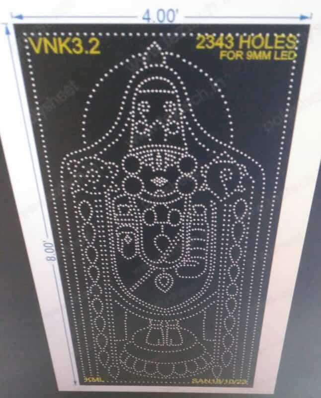 VNK3.2 VENKATESWARA 8X4 FEET 2343 HOLES