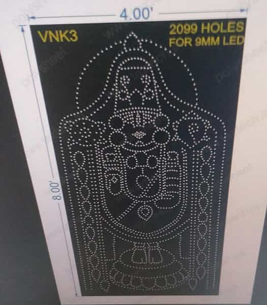 VNK3 VENKATESWARA 8X4 FEET 2099 HOLES