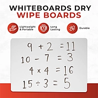 Pack of 12 A3 Dry Wipe Whiteboards
