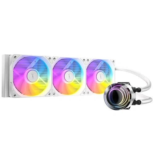 Antec Vortex LUM 360 ARGB CPU Liquid Cooler – 360mm AIO | White | Intel & AMD