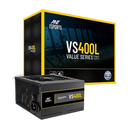 Ant Esports VS400L SMPS – 400W Power Supply  Value Series PSU  2 Year Warranty