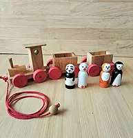 Wooden Train Pull Along Toy
