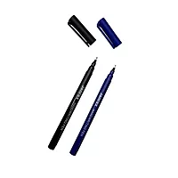 Stationery Filled Blue Zip 13x5"" Pencil Case with Colouring Pencils