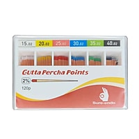 Sure Endo Gutta Percha Points 2% Length Marked – Pack of 120