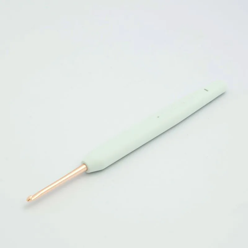 KnitPro Vybe Rose Gold Aluminum Crochet Hook with Color Handle KnitPro Vybe Rose Gold Aluminum Crochet Hook with Color Handle