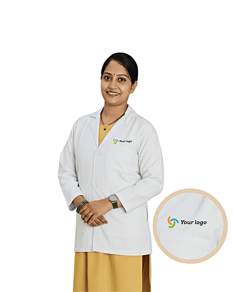 Unisex Regular Fit Full Sleeve Lab Coat Apron